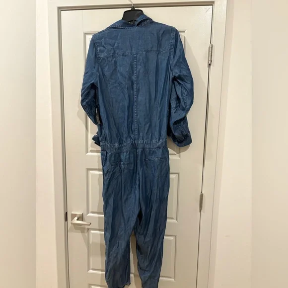 Gabrielle Union X New York & Company Blue Denim Jumpsuit - Picture 5 of 5